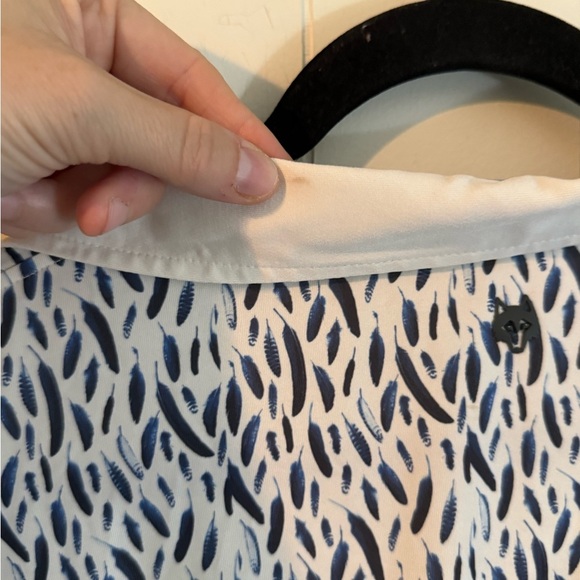 Greyson Golf Performance Polo Shirt Sz XXL Blue Feathers - Picture 4 of 6